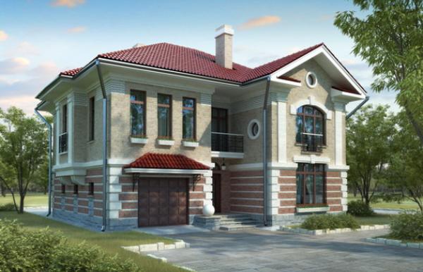 Проект дома со оштукатуренными фасадами 4-211 (51-97)