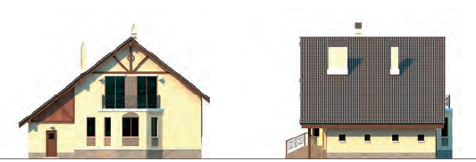 Проект газобетонного дома с простой крышей 4-286,1 (22АС)