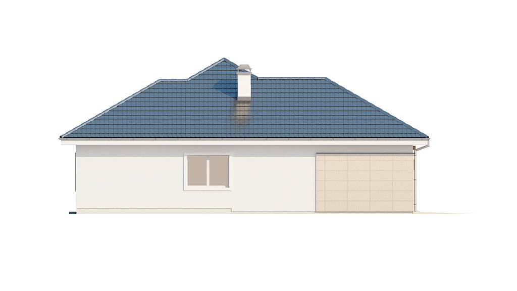 Проект одноэтажного дома с гаражом из арболита 5-164,4 (z201)