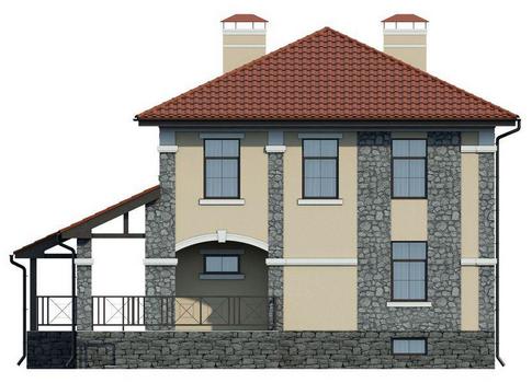 Проект современного дома с цокольным этажом 3-275,4 (57-32)