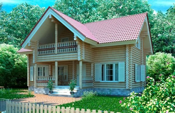 Типовой проект деревянного дома 7-159