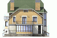 Проект кирпичного дома с цокольным этажом 4-314,5 (29E)
