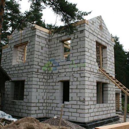 строительство дома из газобетона