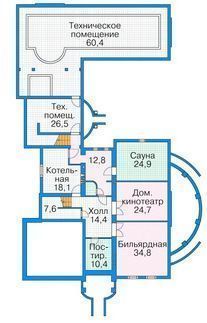 Проект кирпичного дома с цокольным этажом 3-831 (35-85)
