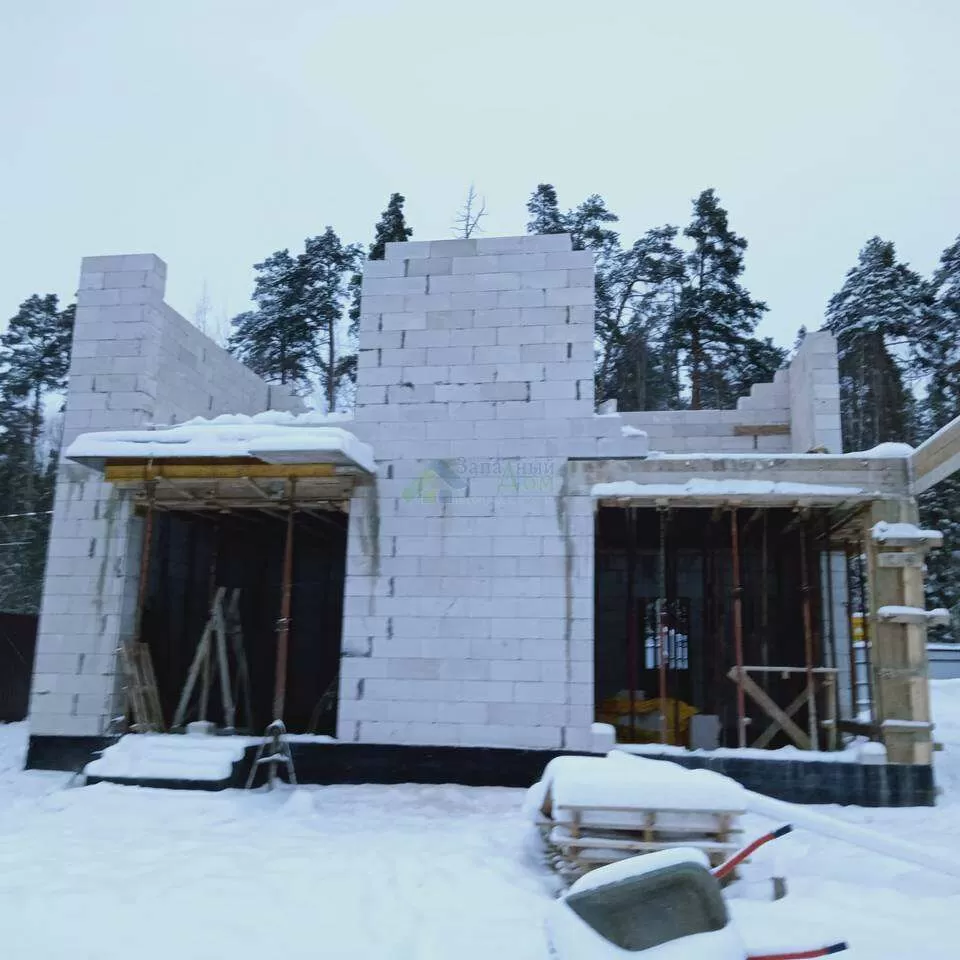 строительство коттеджа в зимний период