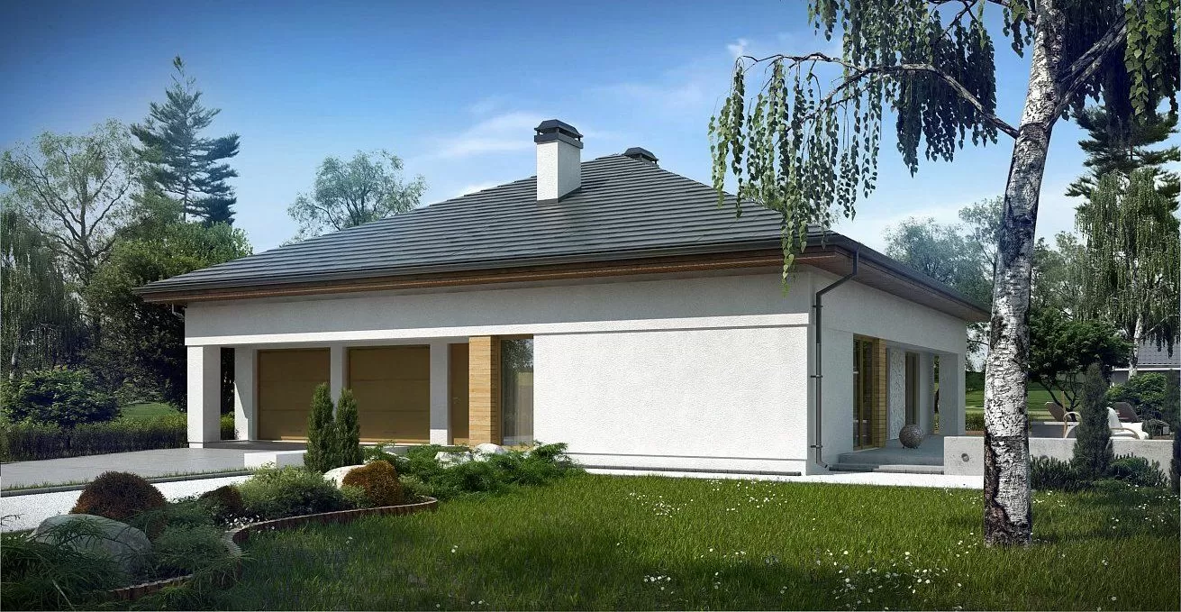 Проект одноэтажного дома с мансардой и верандой 5-183,6 (z51)