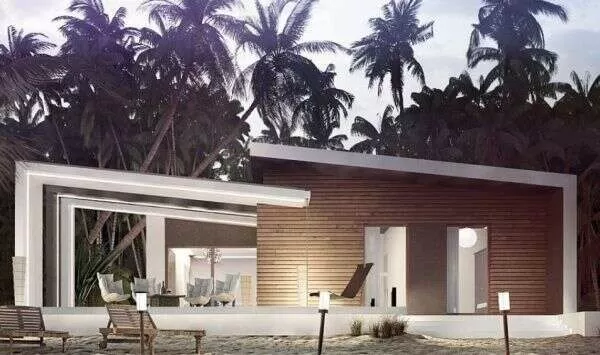 Проект современного пляжного дома 11-83