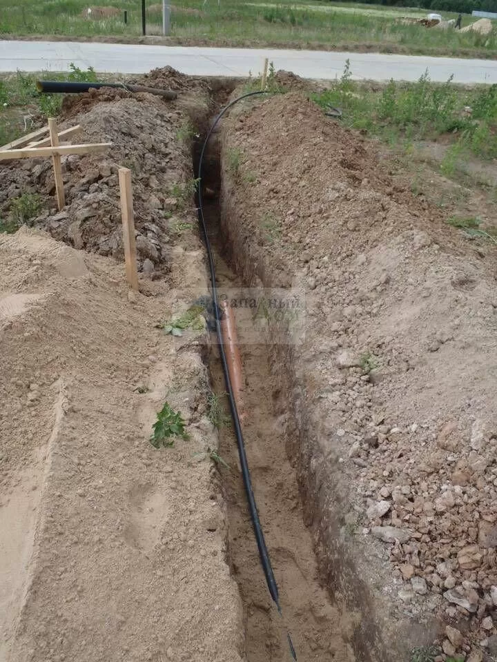 подключение канализации дома к поселковой сети