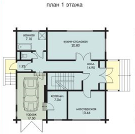 Проект трёхэтажного дома с мансардой 7-276,9