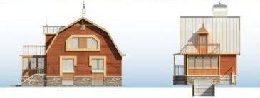 Проект деревянного дома с цокольным этажом 7-171,9